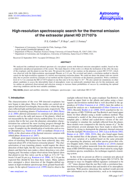 High-Resolution Spectroscopic Search for the Thermal Emission of the Extrasolar Planet HD 217107 B