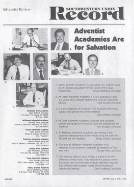 Adventist Academies Are for Salvation