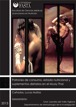 Patrones De Consumo, Estado Nutricional Y Suplementos Dietarios En El Muay Thai