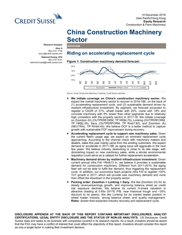 China Construction Machinery Sector