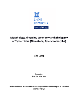 Morphology, Diversity, Taxonomy and Phylogeny of Tylenchidae (Nematoda, Tylenchomorpha)