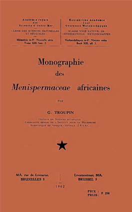 Monographie Men Ispe Rmaceae Africaines