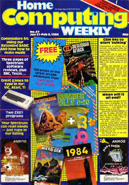 Home Computing Weekly Magazine Issue