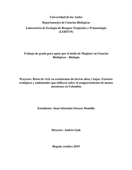 Universidad De Los Andes, Repositorio Institucional