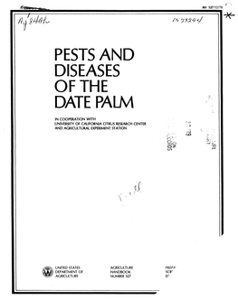 Pests and Diseases of the Date Pauv1
