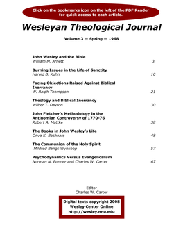 Wesleyan Theological Journal