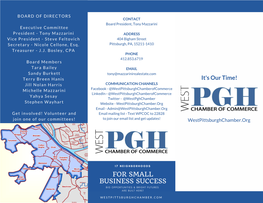 11.3.17 Final Tri-Fold Brochure West Pittsburgh