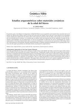 Cerámica Y Vidrio ARTICULO