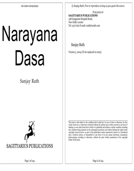 Narayana Dasa © Sanjay Rath, Free to Reproduce So Long As You Quote the Source