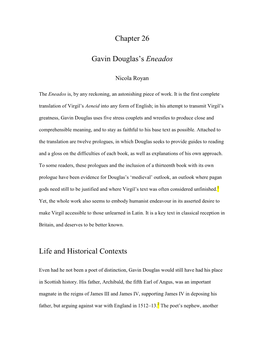 Chapter 26 Gavin Douglas's Eneados Life and Historical Contexts