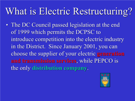 Trends in Natural Gas and Electricity Prices in the District