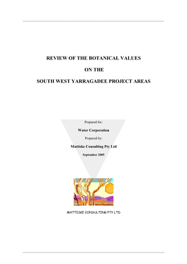 Review of the Botanical Values on the South West