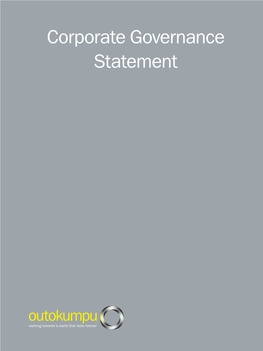 Corporate Governance Statement CONTENTS