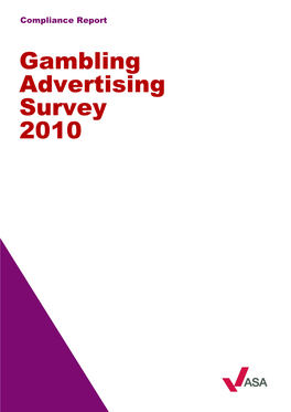 Gambling Advertising Survey 2010