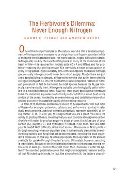 The Herbivore's Dilemma: Never Enough Nitrogen