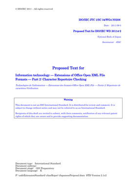 Proposed Text for ISO/IEC WD 30114-2