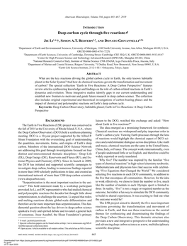 Deep Carbon Cycle Through Five Reactions