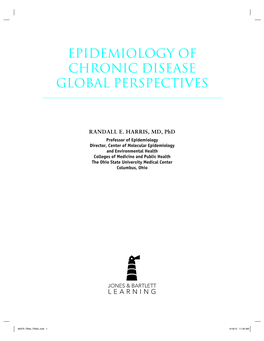 Epidemiology of Chronic Disease Global Perspectives