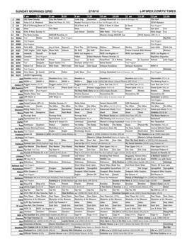 Sunday Morning Grid 2/18/18 Latimes.Com/Tv Times