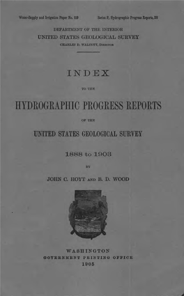 Hydrographic Progress Reports, 28
