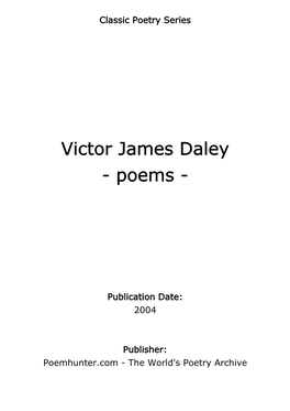 Victor James Daley - Poems