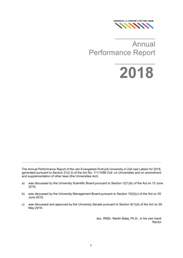 Annual Performance Report