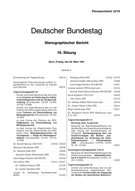 Jürgen W. Möllemann, Bundesminister Wurfs Eines Gesetzes Über Die Anpassung Bmwi � 1214D Der Renten Der Gesetzlichen Rentenver- 