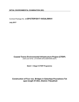 Contract Package No.: E-GP/CTEIP/2017-18/GAL/BR/01 Coastal