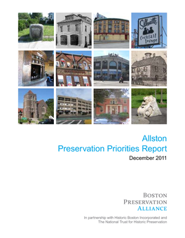 Allston Village Preservation Priority Report