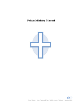 Prison Ministry Manual