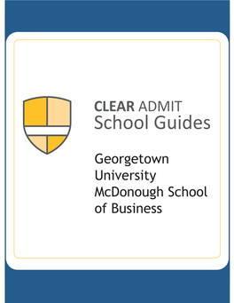 Georgetown University Mcdonough School of Business