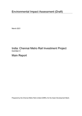 52234-001: Chennai Metro Rail Investment Project
