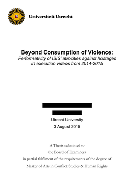 Beyond Consumption of Violence: Performativity of ISIS’ Atrocities Against Hostages in Execution Videos from 2014-2015