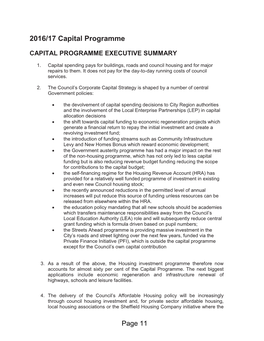 2016/17 Capital Programme