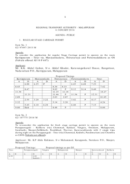 1 Kuttippuram – Tirur Via. Maniyankadavu, Thirunavaya And