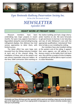 September 2016 Newsletter