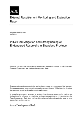 40683-013: Risk Mitigation and Strengthening of Endangered