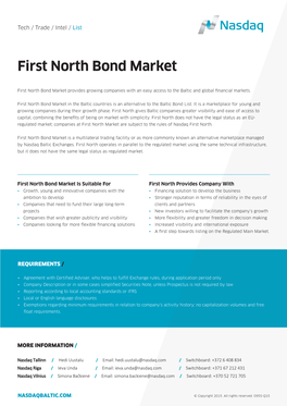 First North Bond Market