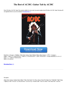 Guitar Tab by AC/DC