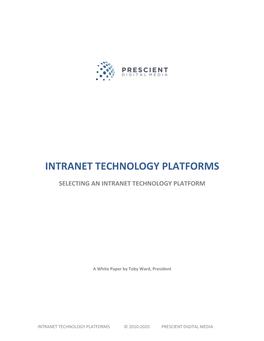 Download the Intranet Technology Platforms White Paper