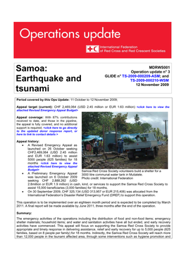 Earthquake and Tsunami