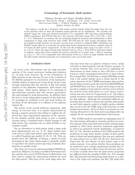 Arxiv:0707.3260V3 [Astro-Ph] 18 Sep 2007 O Akmte.Silms Ftewr Sn Hs The- These Using Work the of Need Most the Still Without Observations Matter