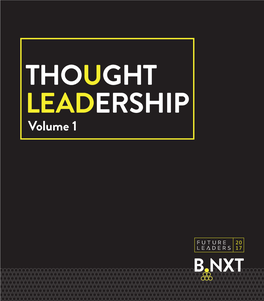 Thought Leadership Volume 1