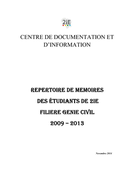 REPERTOIRE DE MEMOIRES GENIE CIVIL.Pdf