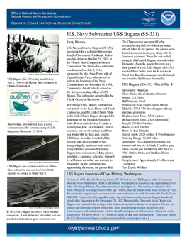 U.S. Navy Submarine USS Bugara (SS-331) Early History the Chinese Crew Was Grateful to Be Rescued, Having Had Two of Their Crewmen U.S