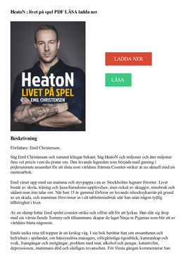 Heaton : Livet Pa Spel PDF LASA Ladda
