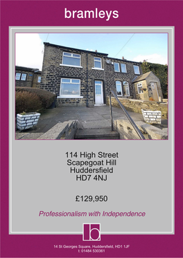 114 High Street Scapegoat Hill Huddersfield HD7 4NJ