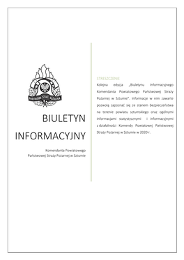 Biuletyn INFORMACYJNY