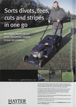 Cuts and Stripes in One Go ^ Sorts Divots, Tees