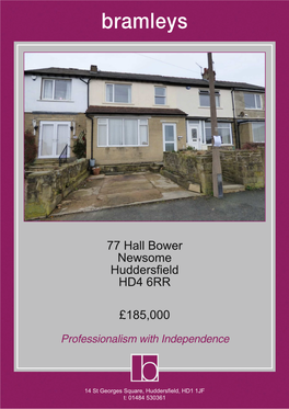 77 Hall Bower Newsome Huddersfield HD4 6RR £185,000